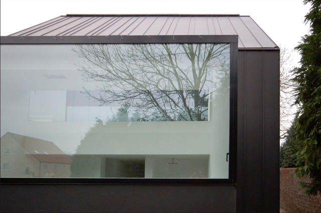Zn gevelbekleding staande naad